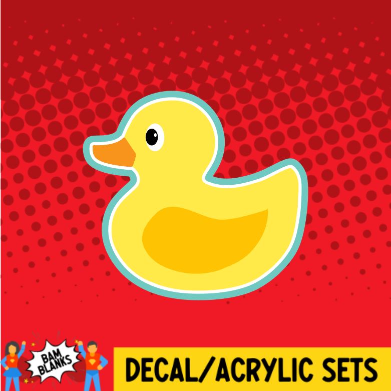 Rubber Duck - DECAL AND ACRYLIC SHAPE #DA0262