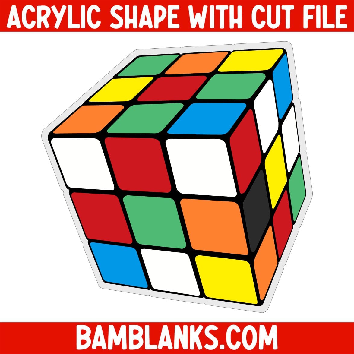 Rubik's Cube - Acrylic Shape #396