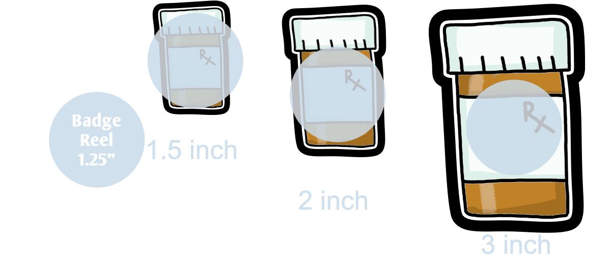 Target Rx Bottle Design RX Pill Bottle - DECAL AND ACRYLIC SHAPE #DA0261 – BAM Blanks and More