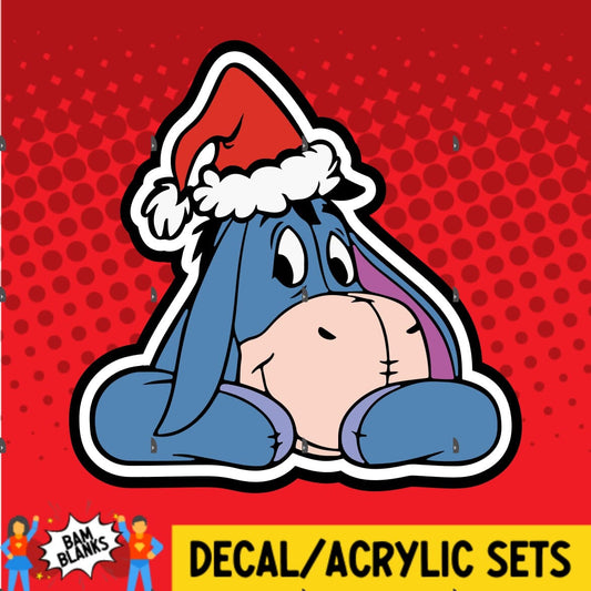 Sad Donkey Christmas - DECAL AND ACRYLIC SHAPE #DA01477