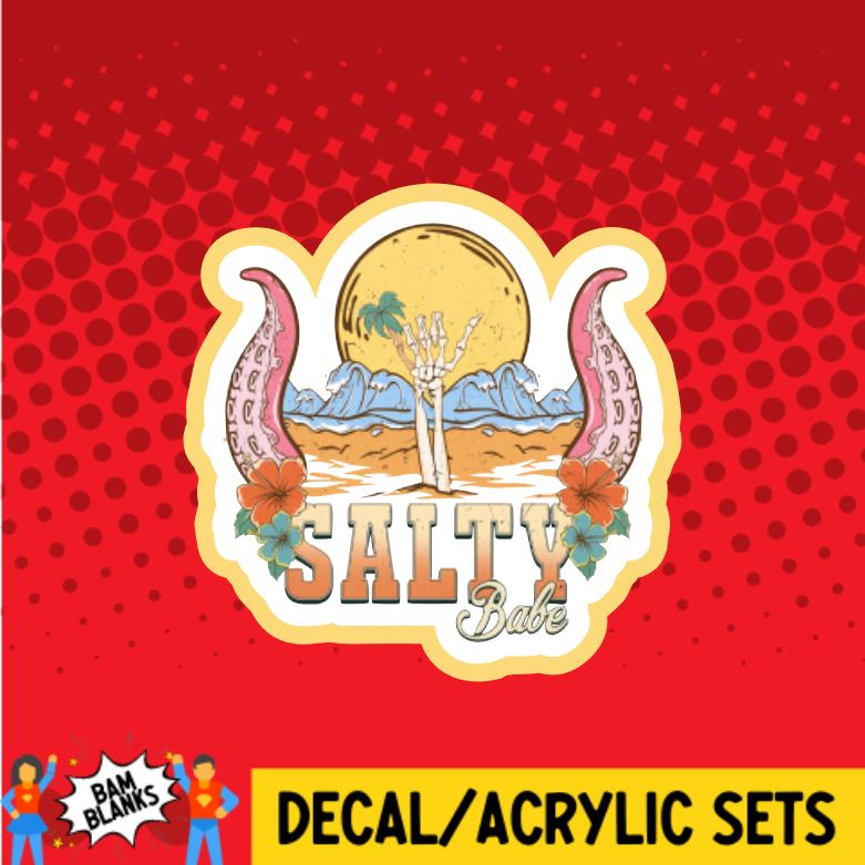 Salty Babe - DECAL AND ACRYLIC SHAPE #DA0901