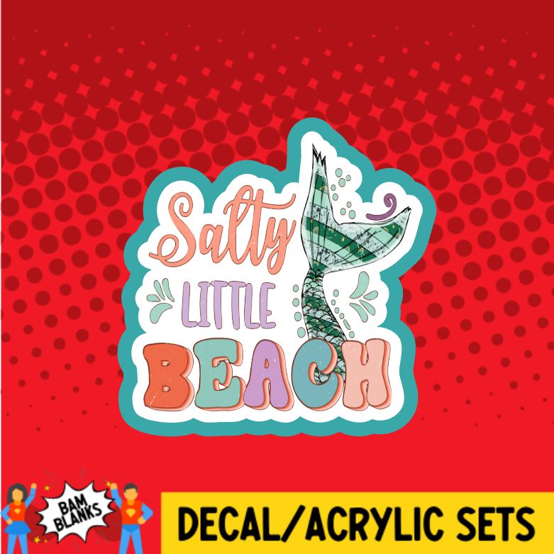 Salty Little Beach - DECAL AND ACRYLIC SHAPE #DA0826