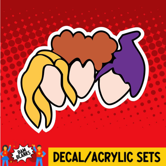 Sanderson Sisters - DECAL AND ACRYLIC SHAPE #DA0122