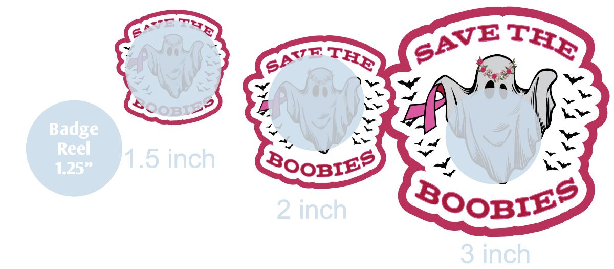 Save the Boobies - DECAL AND ACRYLIC SHAPE #DA0315