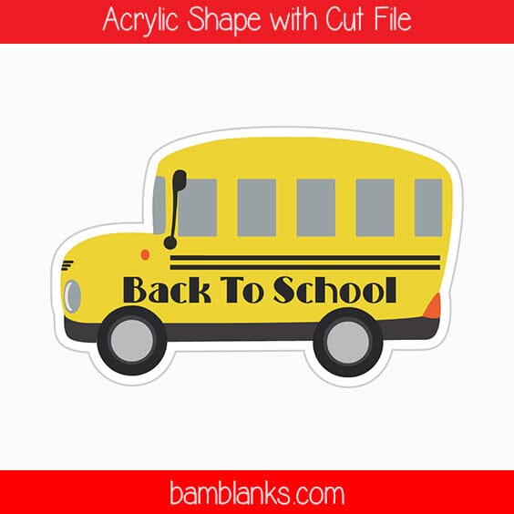 School Bus - Acrylic Shape #1740
