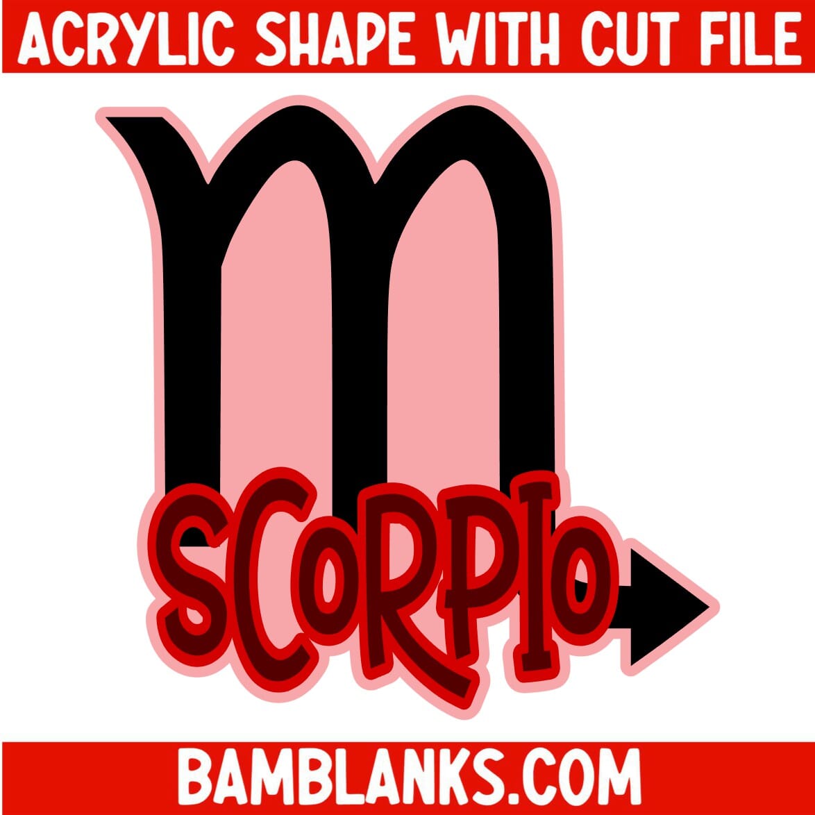 Scorpio - Acrylic Shape #1223