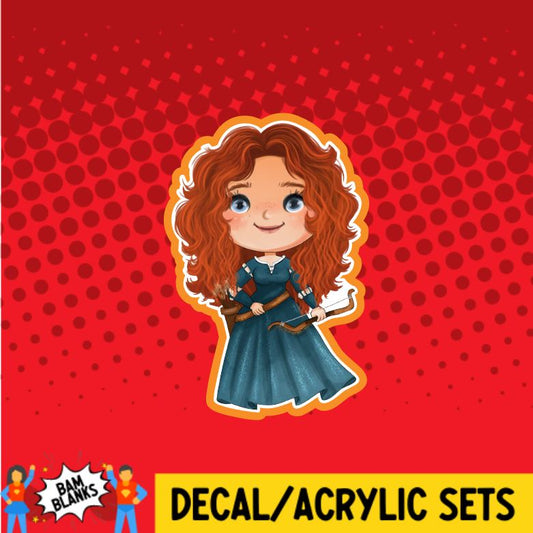 Scottish Princess - DECAL AND ACRYLIC SHAPE #DA01252
