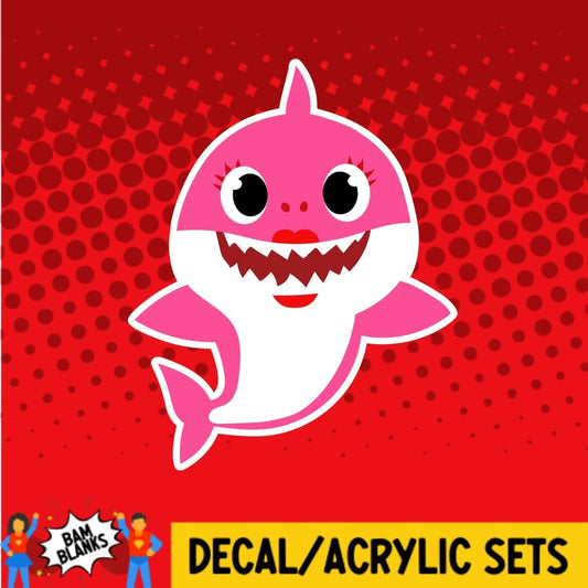 Shark Mom - DECAL AND ACRYLIC SHAPE #DA01153