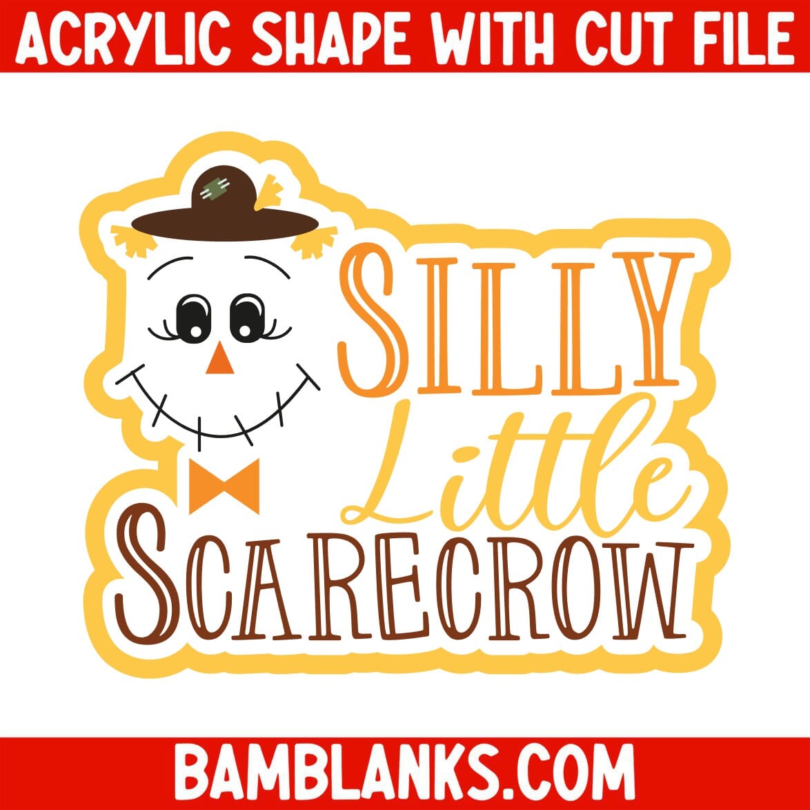 Silly Little Scarecrow - Acrylic Shape #2470