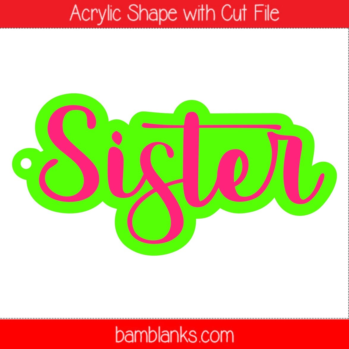 Sister 2 - Acrylic Shape #654