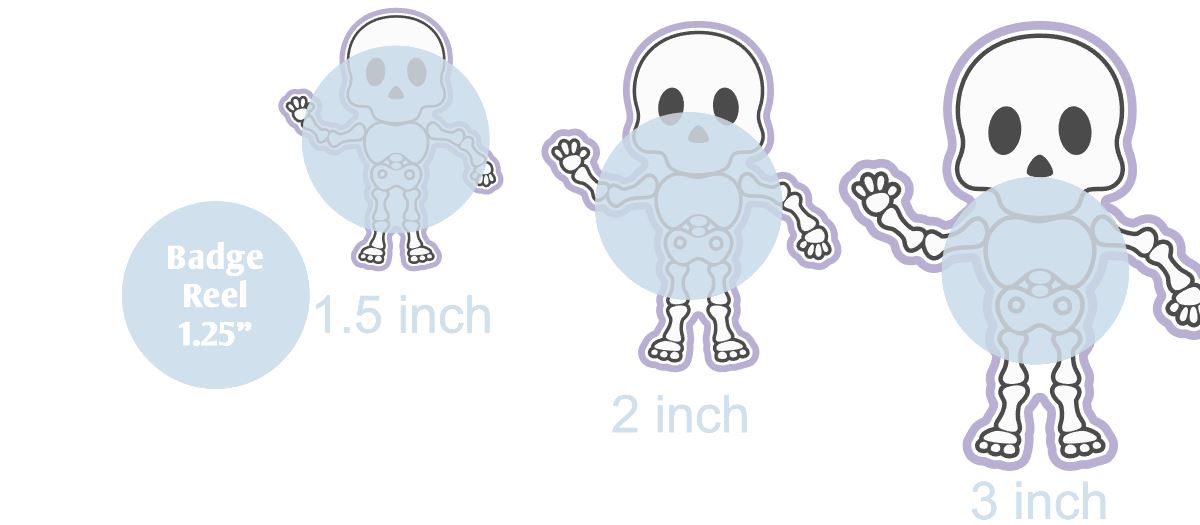 Skeleton 2 - DECAL AND ACRYLIC SHAPE #DA0