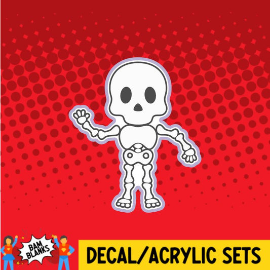 Skeleton 2 - DECAL AND ACRYLIC SHAPE #DA0