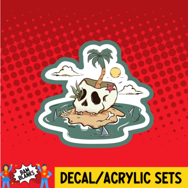 Skull Island - DECAL AND ACRYLIC SHAPE #DA0903