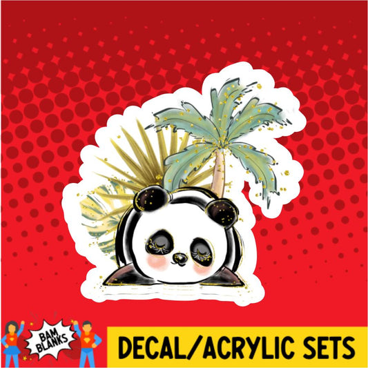 Sleeping Panda - DECAL AND ACRYLIC SHAPE #DA0003