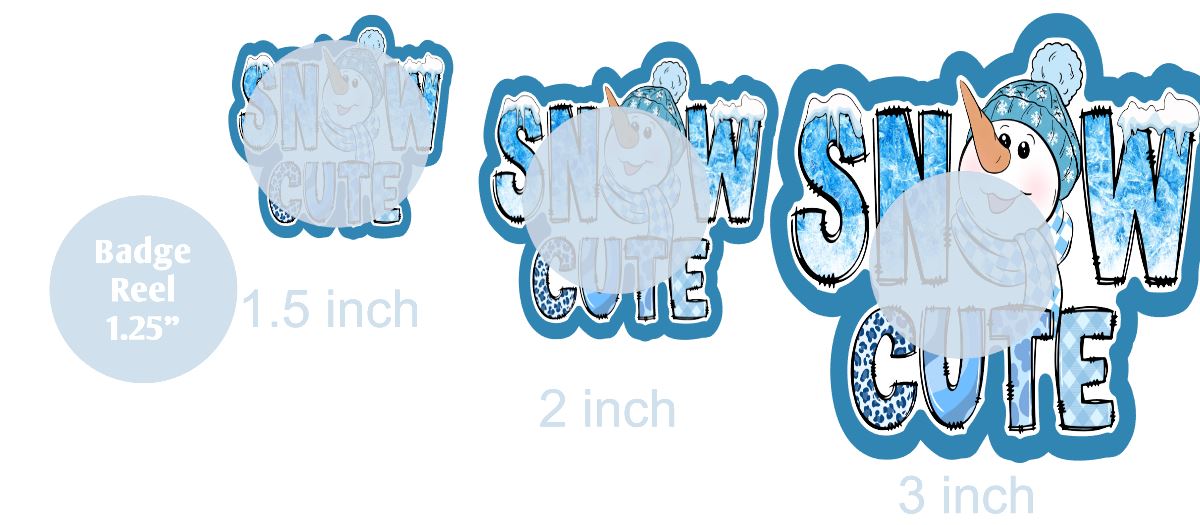 Snow Cute - DECAL AND ACRYLIC SHAPE #DA0566