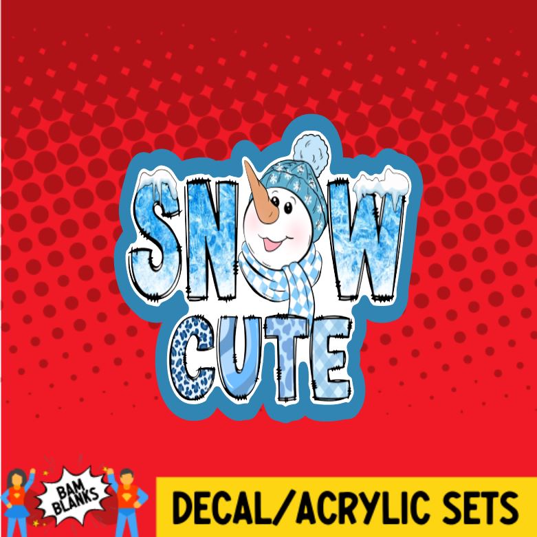 Snow Cute - DECAL AND ACRYLIC SHAPE #DA0566