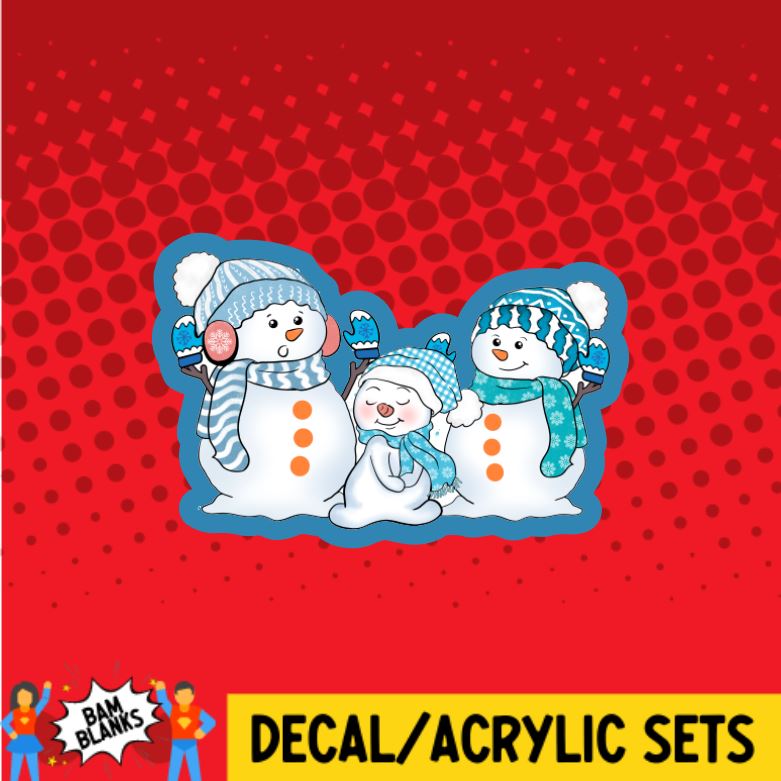 Snow Family - DECAL AND ACRYLIC SHAPE #DA0567