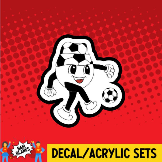 Soccer Ball Player - DECAL AND ACRYLIC SHAPE #DA