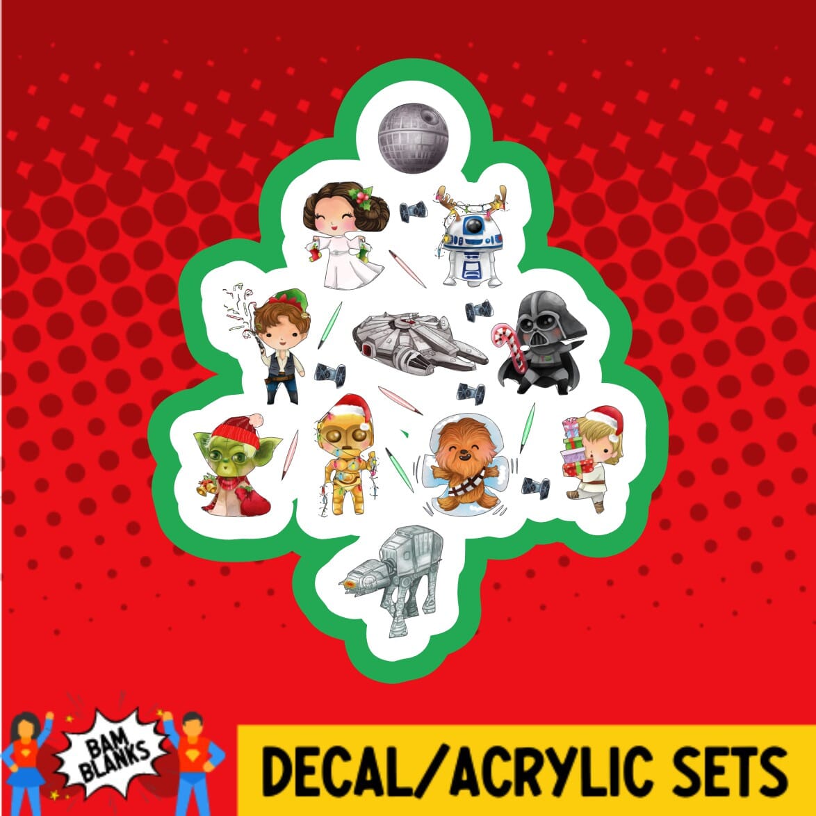 Space Tree - DECAL AND ACRYLIC SHAPE #DA01398 – BAM Blanks and More