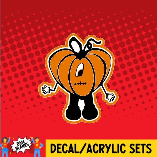 Spooky BB Pumpkin - DECAL AND ACRYLIC SHAPE #DA0199