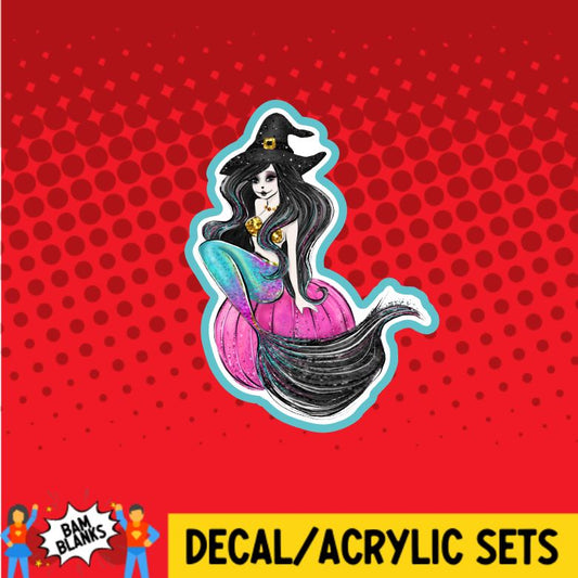 Spooky Halloween Mermaid - DECAL AND ACRYLIC SHAPE #DA0420