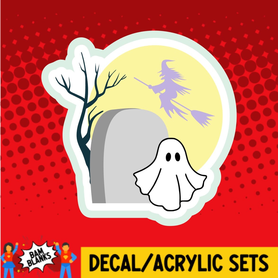 Spooky Night - DECAL AND ACRYLIC SHAPE #DA0238