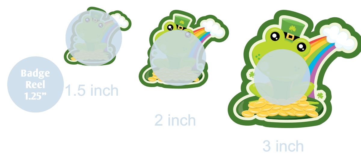 St. Patrick's Frog - DECAL AND ACRYLIC SHAPE #DA0618