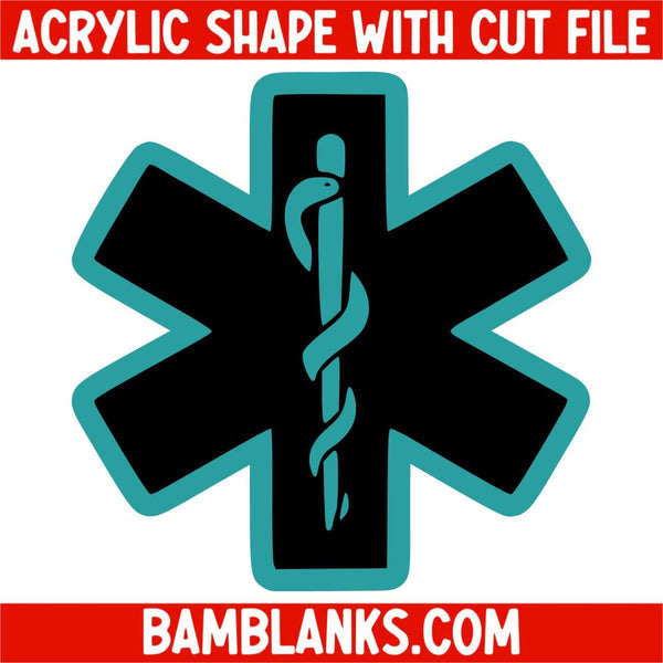 Circle Paper Clip Bookmark - ACRYLIC SHAPE #BM0013 - NO DECAL