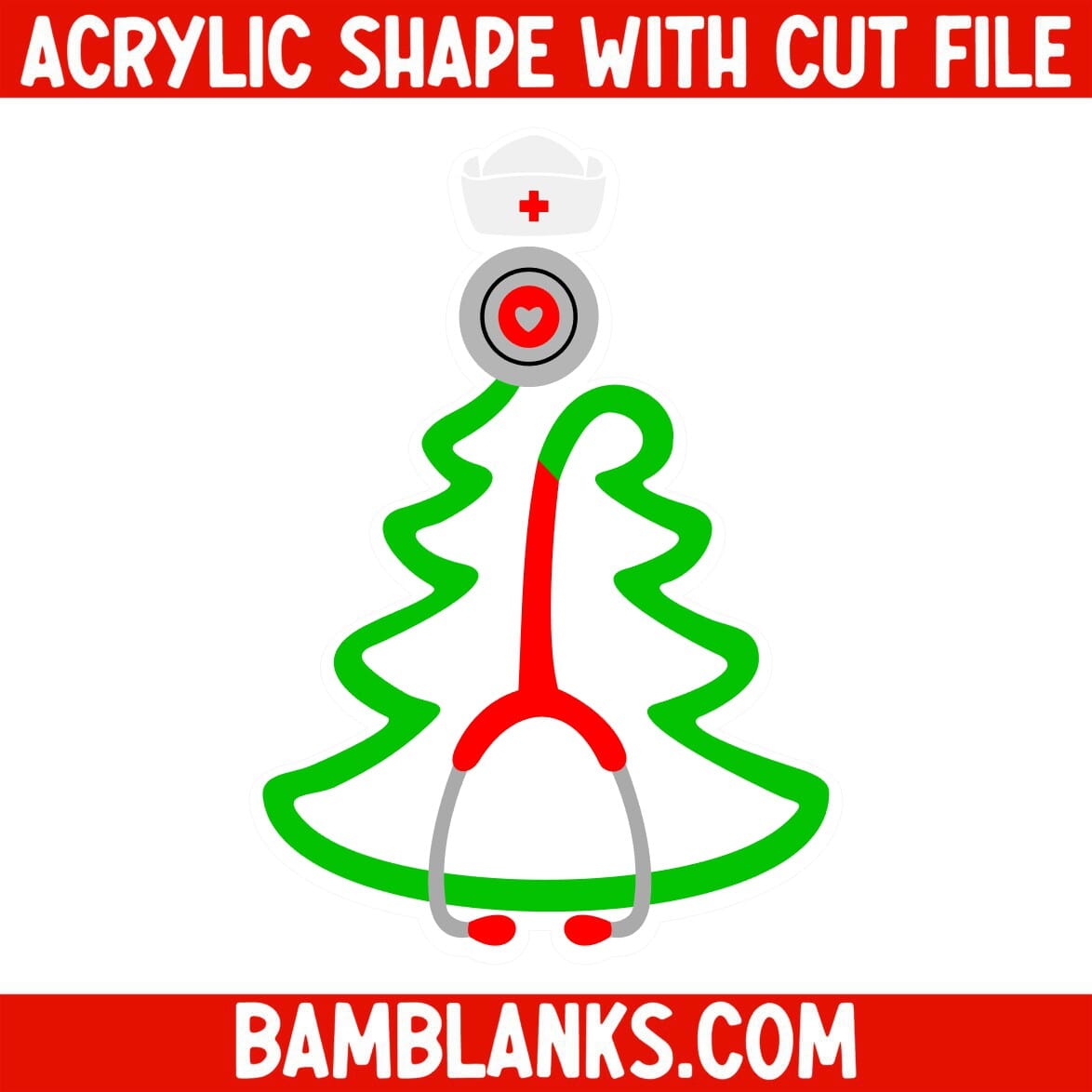 Stethoscope Tree - Acrylic Shape #527