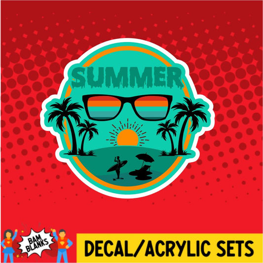 Summer 1 - DECAL AND ACRYLIC SHAPE #DA0034