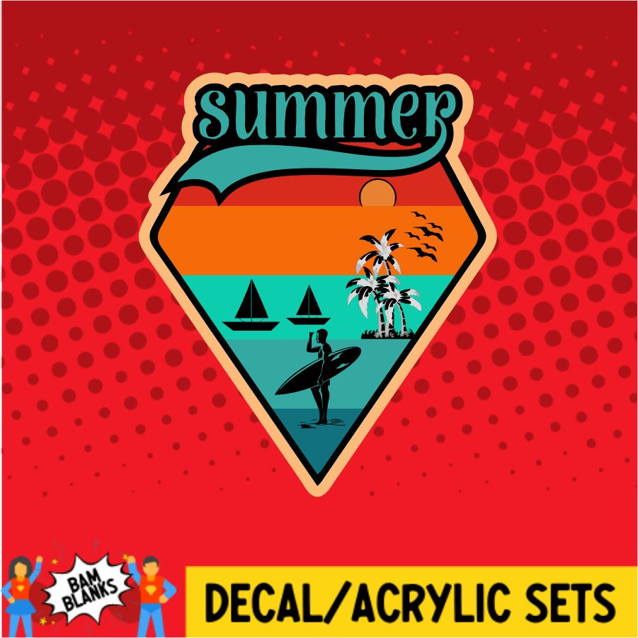 Summer 2 - DECAL AND ACRYLIC SHAPE #DA0035