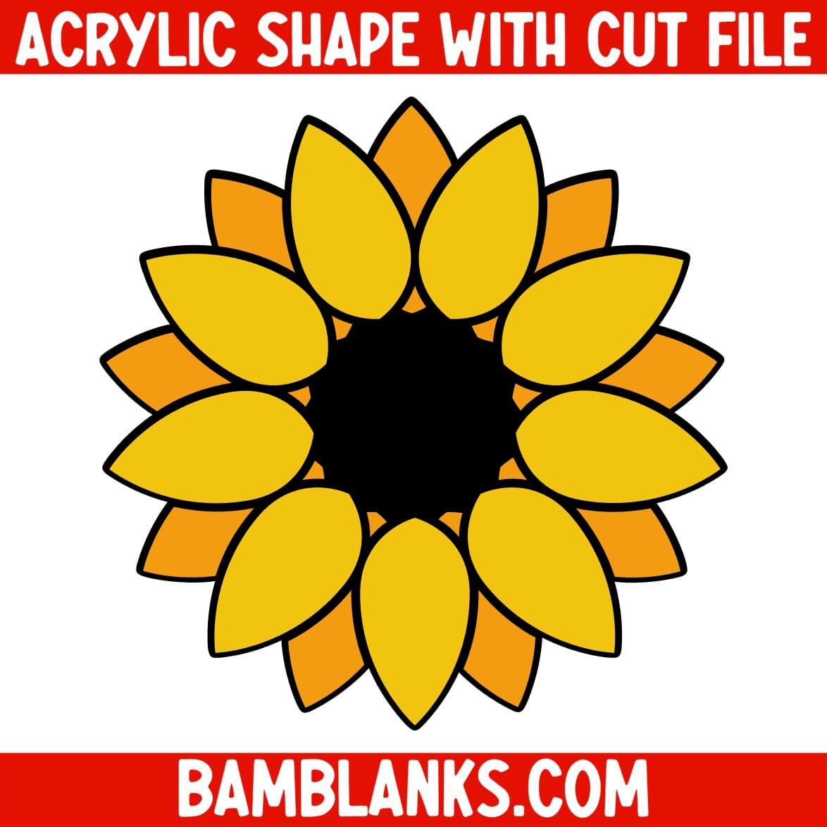 Sunflower - Acrylic Shape #1144