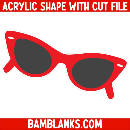 Sunglasses - Acrylic Shape #026