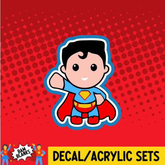Super Superhero - DECAL AND ACRYLIC SHAPE #DA01216