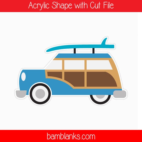 Surf Wagon - Acrylic Shape #470