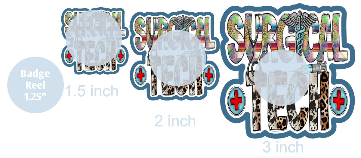 Surgical Tech - DECAL AND ACRYLIC SHAPE #DA0793