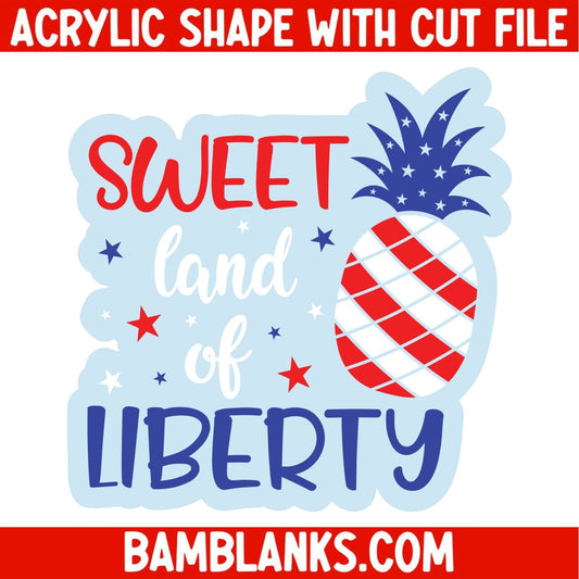 Sweet Land of Liberty - Acrylic Shape #764