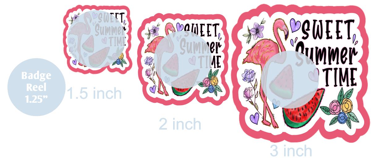 Sweet Summertime Flamingo - DECAL AND ACRYLIC SHAPE #DA0796