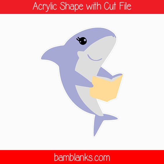 Teacher Shark - Acrylic Shape #1749