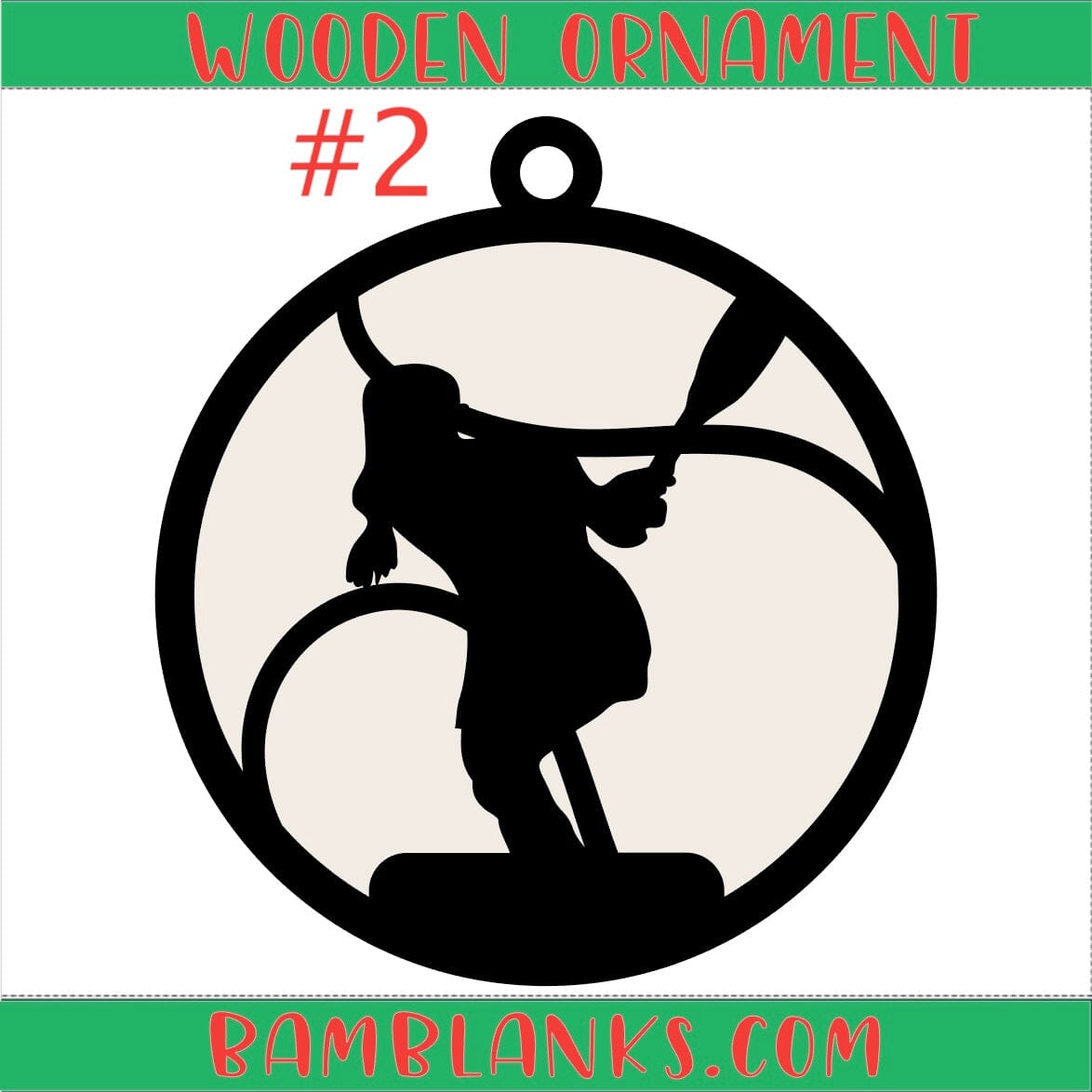 Tennis - Wood Ornament #W173