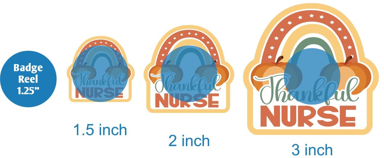 Thankful Nurse Rainbow - DECAL AND ACRYLIC SHAPE #DA0251