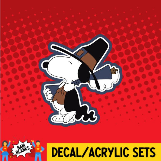 Thanksgiving Beagle Hunter - DECAL AND ACRYLIC SHAPE #DA0498