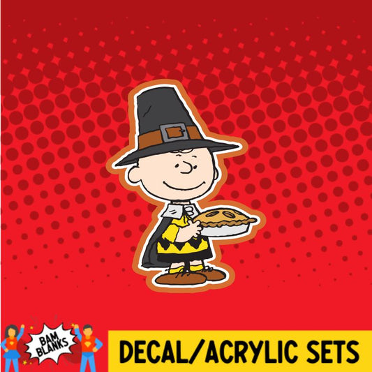 Thanksgiving Charlie - DECAL AND ACRYLIC SHAPE #DA0499