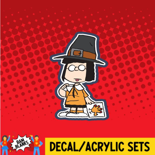 Thanksgiving Marcie - DECAL AND ACRYLIC SHAPE #DA0501