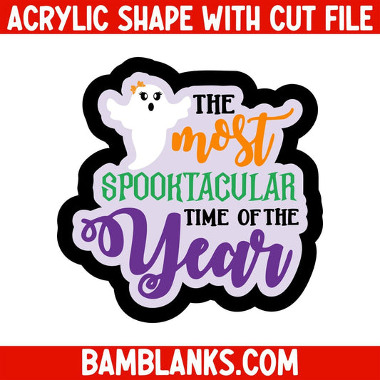 The Most Spooktacular Time of the Year - Acrylic Shape #2205