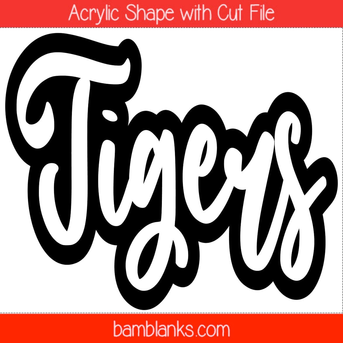Tigers - Acrylic Shape #1543