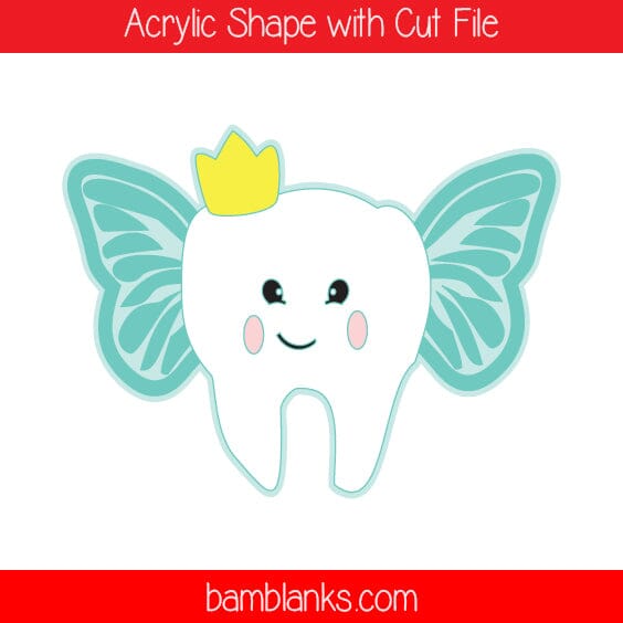 Tooth Fairy with Tooth - Acrylic Shape #967