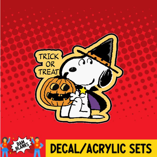 Trick or Treat Beagle - DECAL AND ACRYLIC SHAPE #DA0419