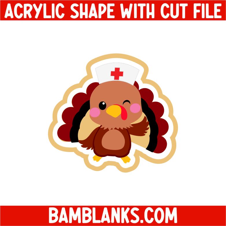 Turkey Nurse 3 - Acrylic Shape #