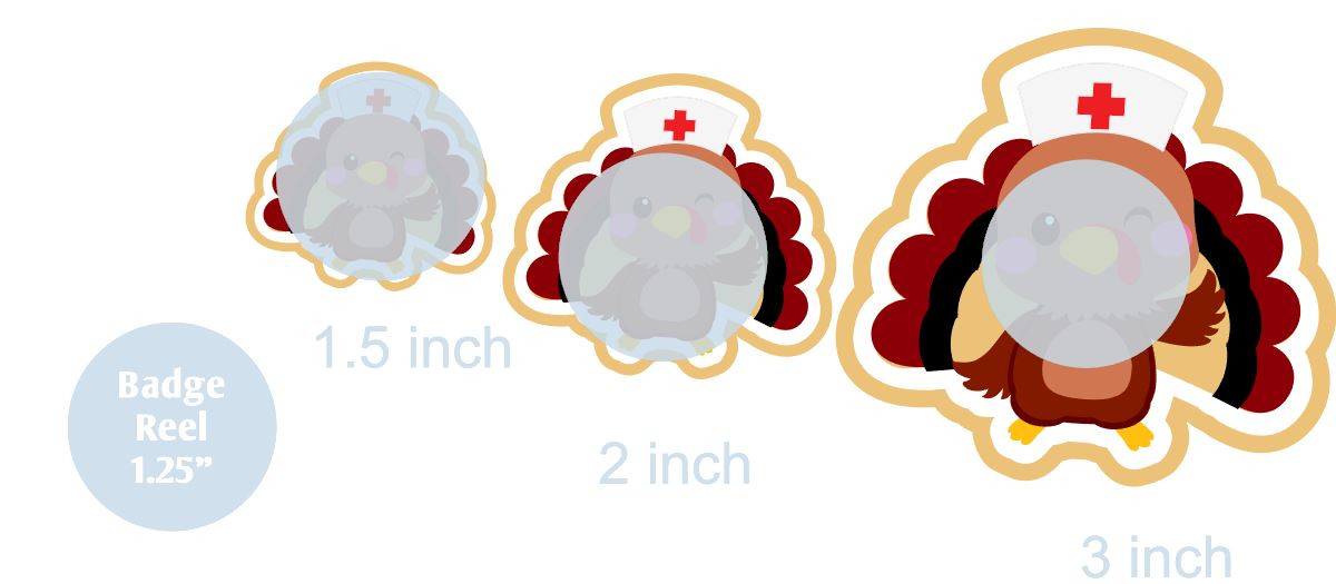 Turkey Nurse 3 - DECAL AND ACRYLIC SHAPE #DA